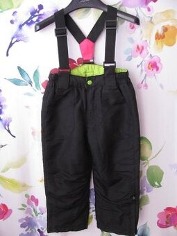 Černé oteplovačky ,lyžařské kalhoty TOM TINO vel.104