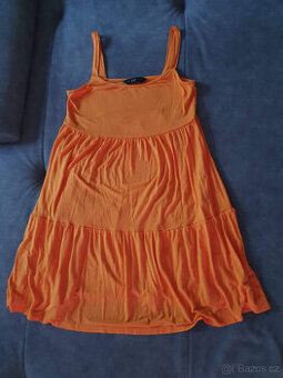 F&F krátké oranžové letní šaty, vel. 38