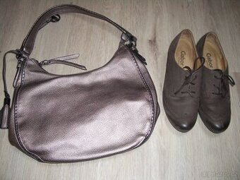 Dámské kožené boty vel.37,5 a kabelka zn.GABOR TOP stav