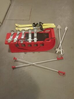 Sáne + lyže pro zimní radovánky