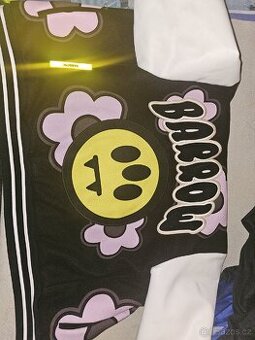 Barrow Flower Patch Wool & Leather Varsity Jacket