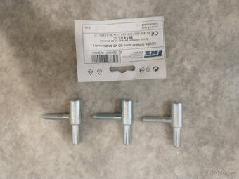 NOVÝ dveřní závěs 60/10 SD M8, zinek modrý, 3 ks