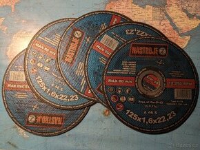 Řezné kotouče 125 mm, 5 kusů