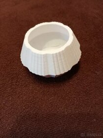 Květináč malý bílý 3D tisk