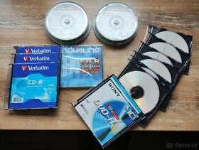 média CD-R a DVD+R  Sony a Verbatim