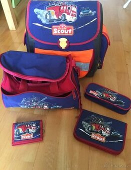 SCOUT aktovka + taška + penály + peněženka