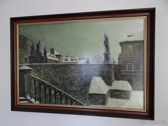 Obraz Petr Kadlec - Karlův most v dřevěném rámu