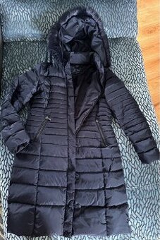 Péřová bunda Armani, dlouhá, vel M/L
