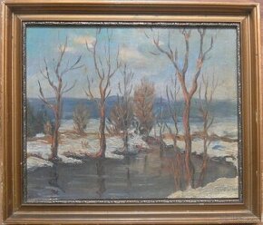 Stanislav Svoboda - Předjaří na potoce.