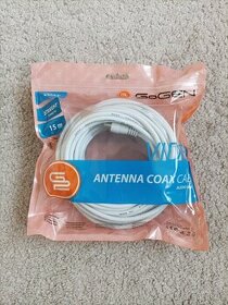 Anténní/ Koaxiální kabel GoGEN 15m, rovný konektor - 1