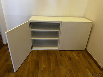 Ikea Besta, 120x42x64cm, Nástěnná skříň, Selsviken lesklá