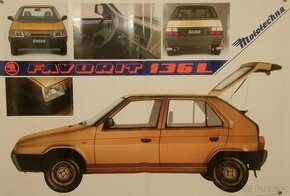Plakát Škoda Favorit, Mototechna 1989