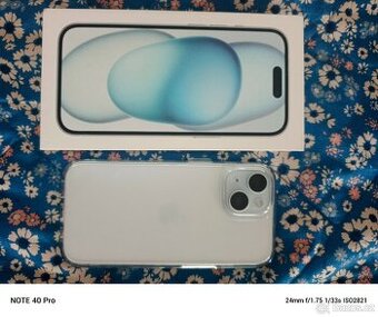 Nový iPhone 15 128gb 100% baterie