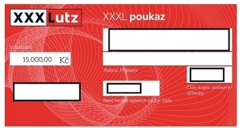 Poukaz XXXLutz v hodnotě 15 000 Kč