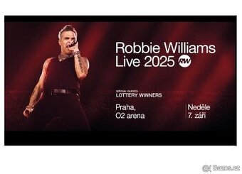 Robbie WILLIAMS: 2025 Praha - sezení přímo u pódia