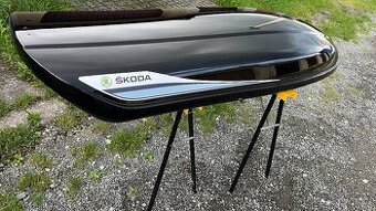 STŘEŠNÍ BOX ORIGO ŠKODA AUTO-SUPER STAV,ZAMYACÍ,2X KLÍČEK