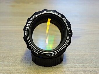 Objektiv Minolta MC Rokkor 1:1.2 / 58mm - legenda