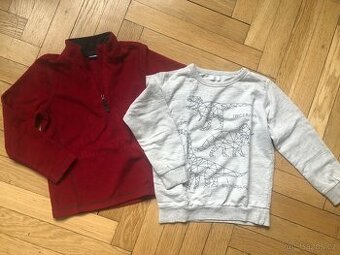 2x mikina 110 - 116