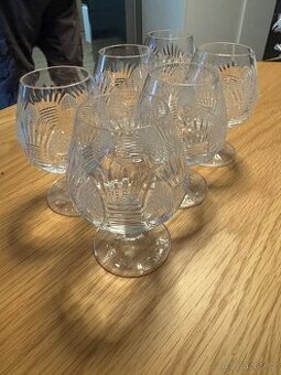 Prodám - 6x broušená sklenice