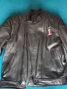 Kožená motorkářská bunda