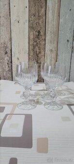 Staré Skleničky na koňak z českého skla