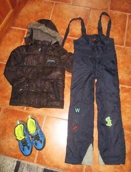 Chlapecký set, - 128, boty - ALPINE PRO, 33 - PRODÁNO