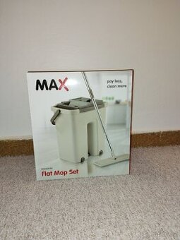Mop plochý s dvoukomorovým kbelíkem - 1