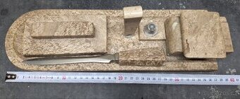 Kamená psací souprava s kalamářem a nožem na dopisy