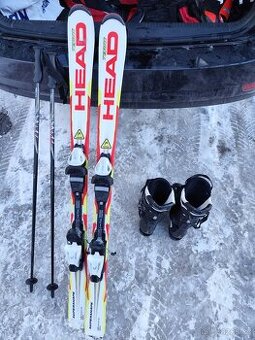 Sada Head Supershape – Lyže (137 cm) + Hole + Lyžáky Atomic