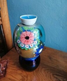 Starší malovaný svícen na chalupu