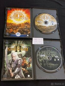 KOMPLETNÍ SÁGA: Bitva o Středozem 1 + 2 -PC CD BFME 1, BFME2