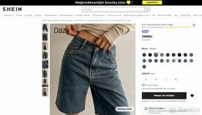 Shein M džínové šortky  - NOVÉ - SLEVA