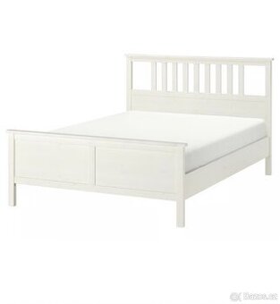 Postel IKEA Hemnes 180x200, bil. mořidlo