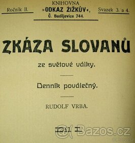 Rudolf Vrba /1860 - 1939/ ZKÁZA SLOVANŮ 1,2 /1924/