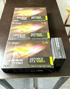 3 × MSI GeForce GTX 1080 Ti GAMING TRIO + Corsair AX1600i