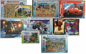 Puzzle mix: Auta, Gormiti, Asterix, Mimoni, Dinosauři, Zoo.. - 1