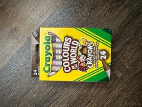 Crayola pastely (voskovky) pleťové odstíny sada 24 ks - 1