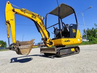Minibágr JCB 8015, váha 1620kg, 2 lopaty.