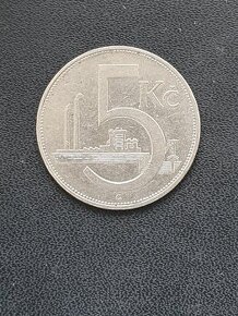 Prodám minci 5 Kčs 1938 - 1