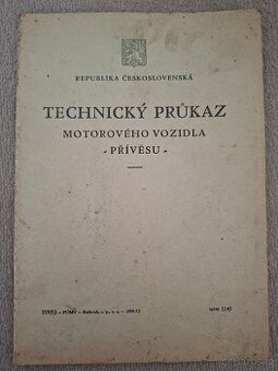 Technický průkaz Jawa 350 OHV rok 1937