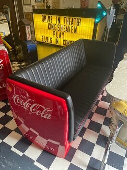 Sedačka Coca cola - originál z chladícího pultu Westinghouse