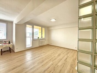 Pronájem světlý a zrekonstruovaný byt 1+1 se zasklenou lodži