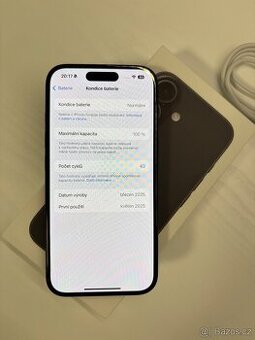 iPhone 16 256 gb černá barva
