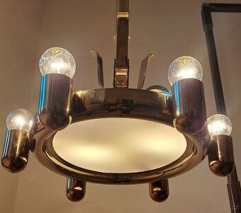 Starožitný funkcionalistický lustr, osvětlení,.