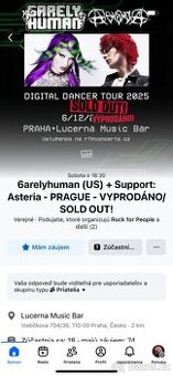 6arelyhuman vstupenka 6.12. Lucerna Praha