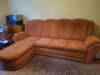 Sedačka s křeslem a taburetem - 1