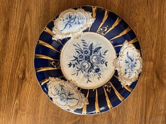 TALÍŘ/dubská porcelánka/sběratelský/značený/k zavěšení/30 cm