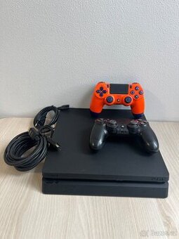 Herní konzole PS4 / PlayStation 4 Slim 1 TB + 2 ovladače