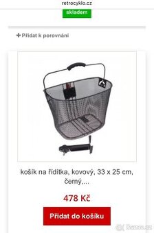 Drátěný košík na psa - kolo, koloběžka