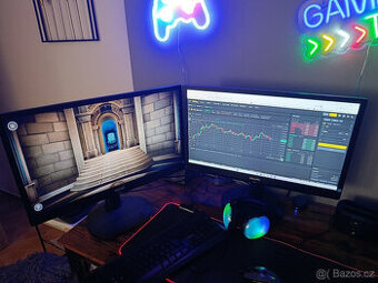 2 kusy LCD stejne monitory Philips FHD vysoko stavitelne